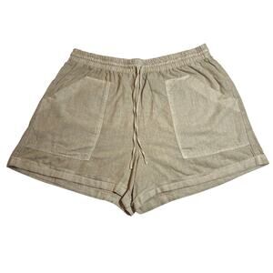 Universal Thread High Rise Utility Linen Blend Shorts Size XL Casual Minimalist
